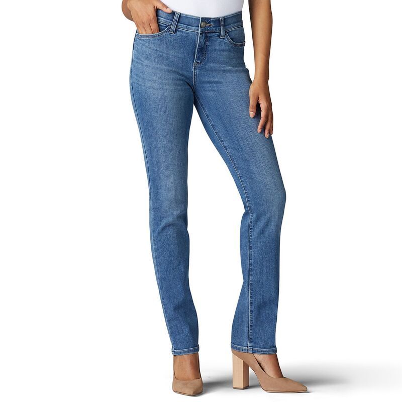 リー レディース ボトムス デニムパンツ ジーンズ Womens LeeR Flex Motion StraightLeg Jeans Juniper
