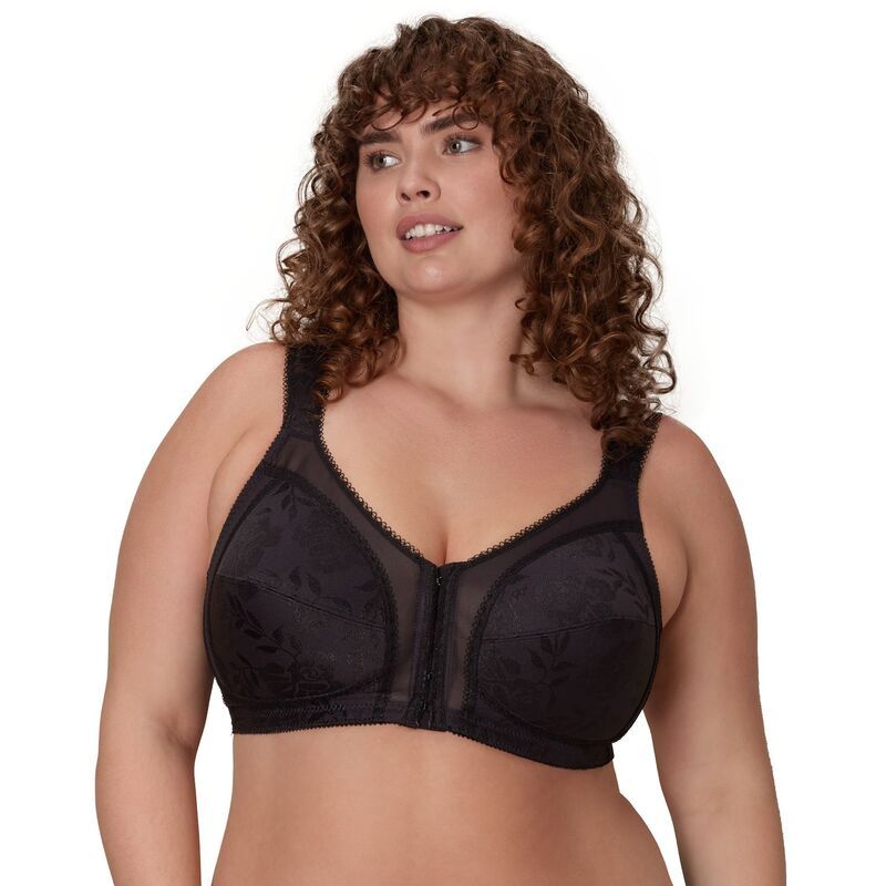 プレイテックス レディース アンダーウェア ブラジャー Playtex 18 Hour FrontClosure Flex Back Wireless Bra 4695 Black ブラック