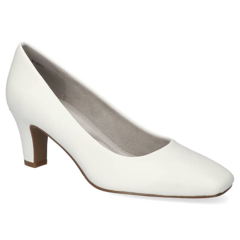 イージーストリート レディース シューズ パンプス Easy Street Poet Womensquare Toe Pumps White ホワイト
