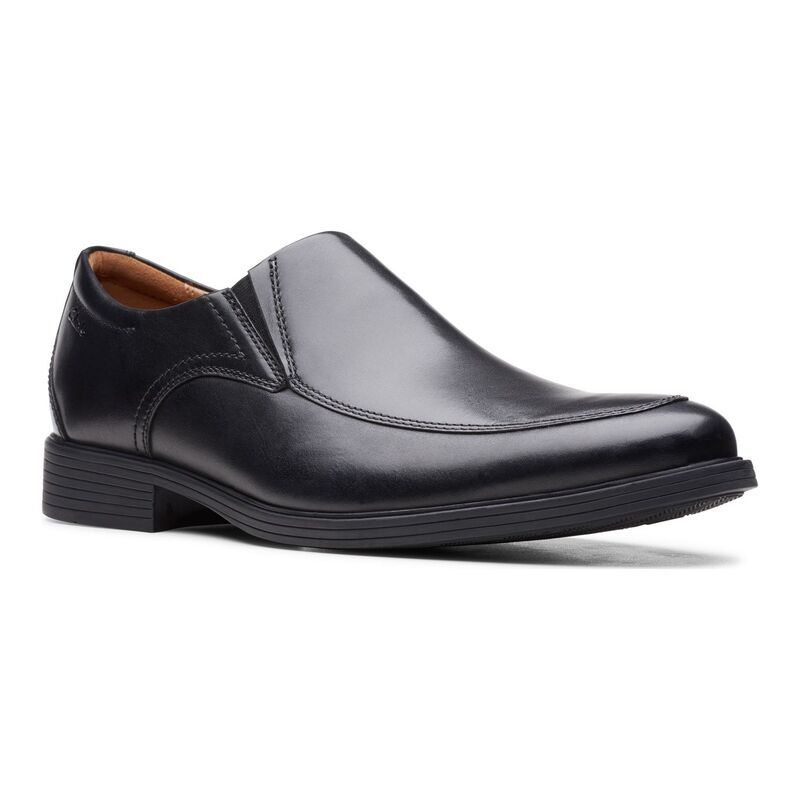 クラークス メンズ シューズ スリッポン・ローファー レザー ClarksR Whiddon Step Mens Leather Loafers Black ブラック