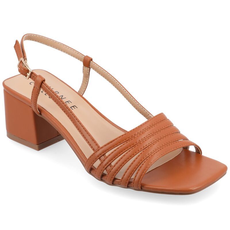ジュルネ コレクション レディース シューズ サンダル Journee Collection Shayana Womens Tru Comfort Foam Sandals Cognac