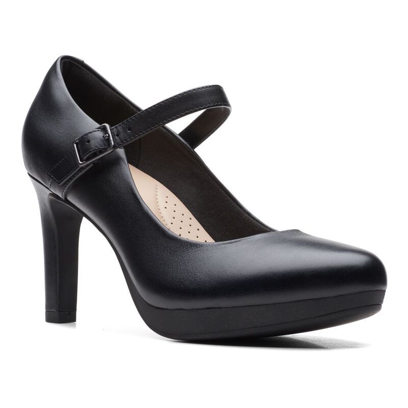 クラークス レディース シューズ パンプス レザー ClarksR Ambyr Shine Womens Leather Pumps Black ブラック