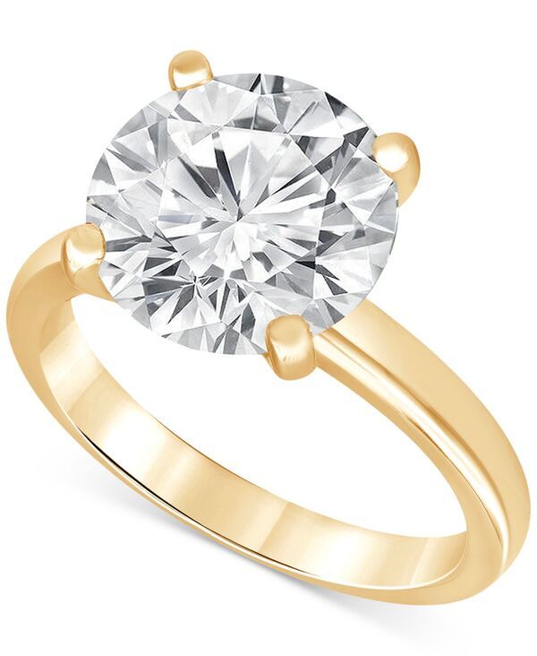 バッジェリーミシュカ レディース アクセサリー リング Badgley Mischka Certified Lab Grown Diamond Solitairengagement Ring 5 ctw in 14k Yellow Gold イエロー