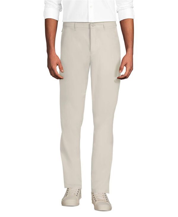 ランズエンド メンズ ボトムス カジュアルパンツ スリムフィット Lands End Menslim Fit Performance Pant Light stone ストーン