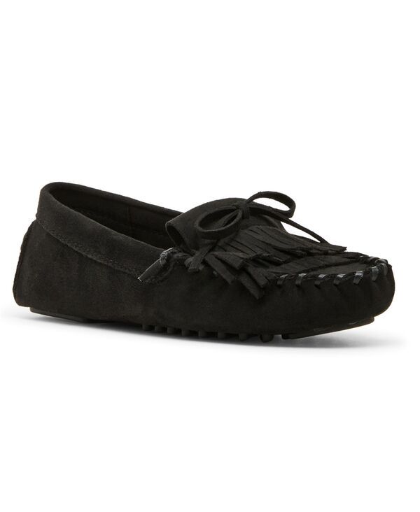 アンクライン レディース シューズ スリッポン・ローファー Anne Klein Womens Cali Kiltie Driver Loafers Black Suede ブラック