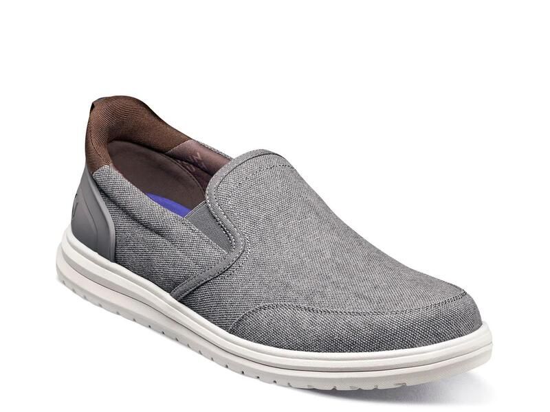 ノンブッシュ メンズ シューズ スリッポン・ローファー Nunn Bush Brew City EZ Hands Free SlipOn Grey グレー