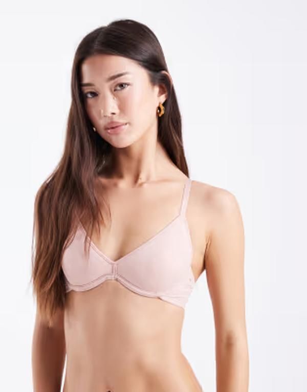 ドリーナ レディース アンダーウェア ブラジャー Dorina Noa lightly padded underwired plunge bra BEIGE ベージュ