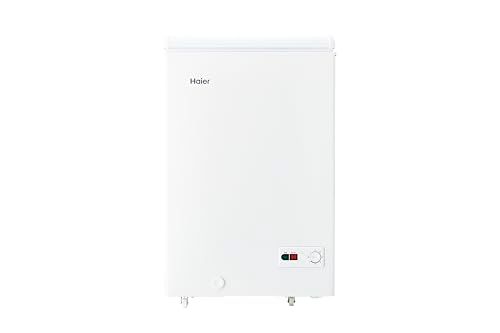 ハイアール(Haier) 冷凍庫 100L 幅54.5cm 上開き 急冷凍 直冷式 セカンド冷凍庫 キャスター付き 省エネ 静音 ホワイト JF-HSC10A(W)ｍａ