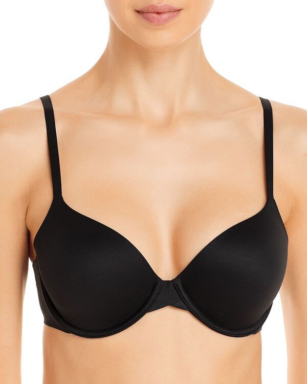 カルバンクライン レディース トップス Tシャツ Calvin Klein Perfectly Fit Full Coverage TShirt Bra Black ブラック