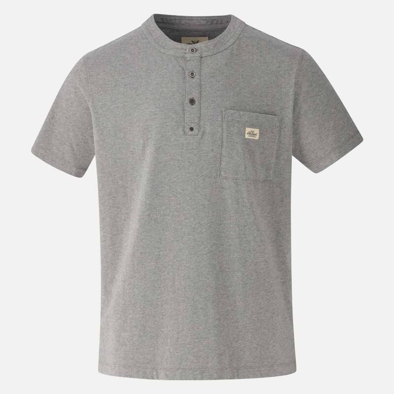 ソログッド レディース トップス Tシャツ ヴィンテージ Mens Thorogood Workwear Pocket Henley Vintage Washort Sleeve Shirt Midlight Heather Gray グレー