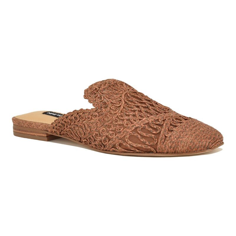 ナインウェスト レディース シューズ サンダル Nine West Camella Womens Casual SlipOn Mules Dark Brown ブラウン