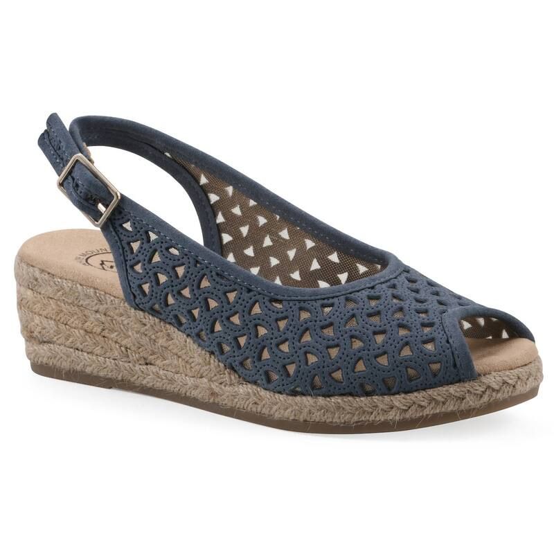 ホワイトマウンテン レディース シューズ サンダル White Mountain Maize II Womenslingback Wedge Sandal Blue Raspberry ブルー