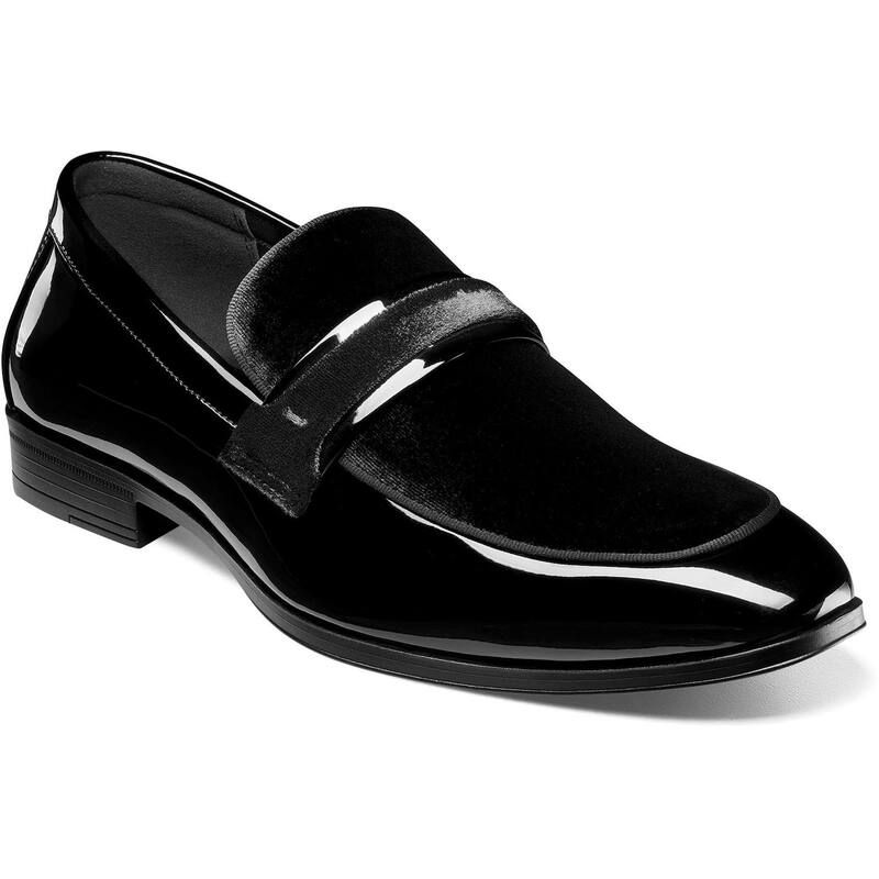 ステイシーアダムス レディース シューズ スリッポン・ローファー Stacy Adamspratley Mens Moc Toe SlipOn Shoes Black ブラック