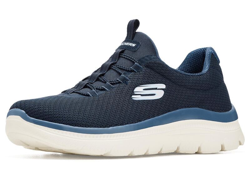 スケッチャーズ レディース シューズ スニーカー プラスサイズ SKECHERSummits Plusummer Haze Navy ネイビー