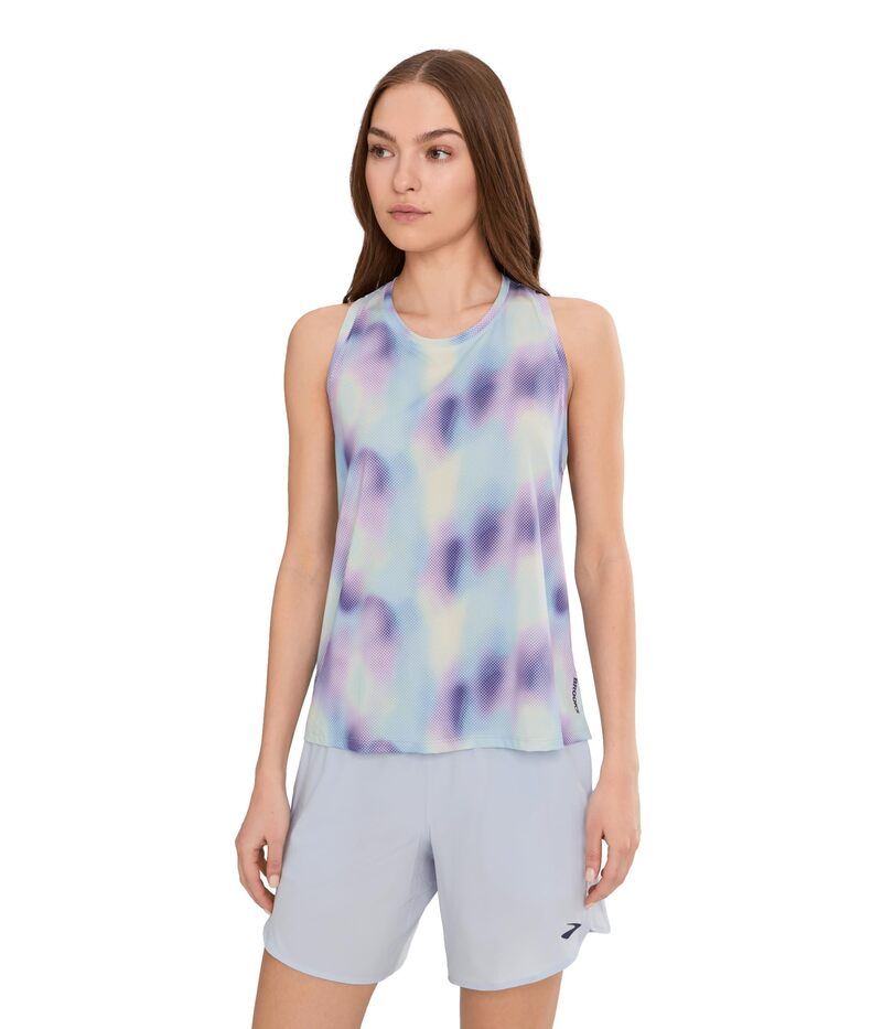 ブルックス レディース トップス シャツ プリント Brooks Dash Tank Printed Euphoryc Haloge