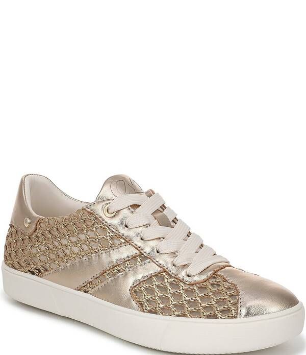 ナチュライザー レディース シューズ スニーカー トール レース Naturalizer Medina Metallic Raffia Lace Up Sneakers Gold ゴールド