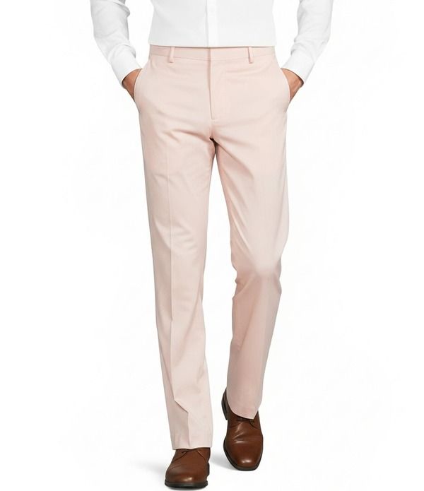 ムラノ メンズ ボトムス カジュアルパンツ スリムフィット Tシャツ Murano Palm Springs Collection Alex Slim Fit Sateen Suit Separates Dress Pants Light Peach ピーチ