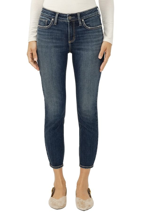 シルバー ジーンズ レディース ボトムス カジュアルパンツ Silver Jeans Co Elyse Crop Skinny Jeans Bonnie