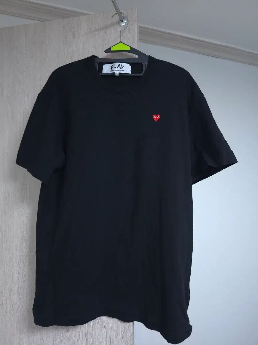 コム・デ・ギャルソン PLAY レッド ワッペン 半袖Tシャツ XXL