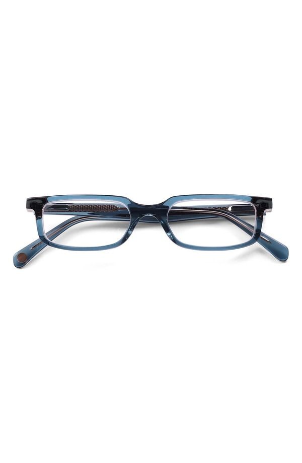 アイブブス レディース アクセサリー サングラス・アイウェア eyebobs Card Carrier 48mm Rectangular Sunglasses Denim Blue Sand Crystal デニム