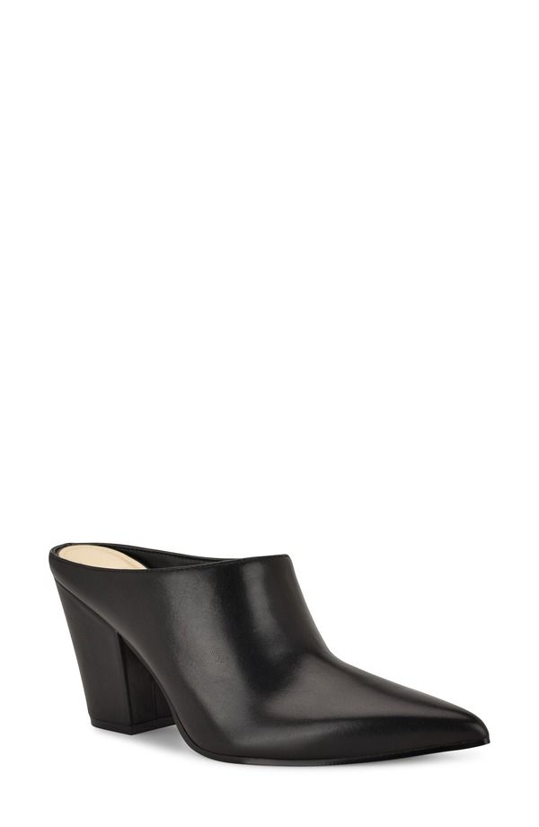ナインウェスト レディース シューズ ヒール ミニ Nine West Amini Pointed Toe Mule Black ブラック