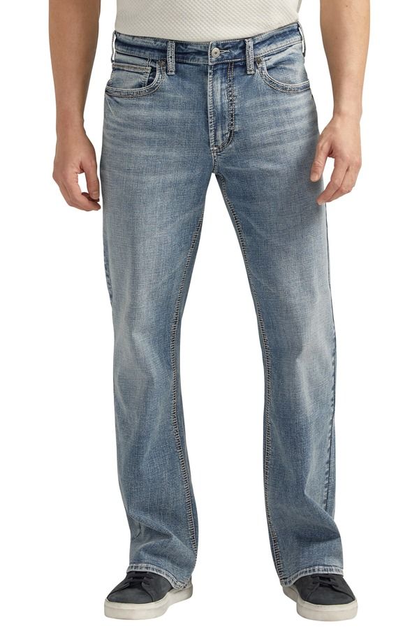 シルバー ジーンズ メンズ ボトムス デニムパンツ リラックスフィット ストレート Silver Jeans Co Zac Relaxed Fit Straight Leg Jeans Indigo インディゴ