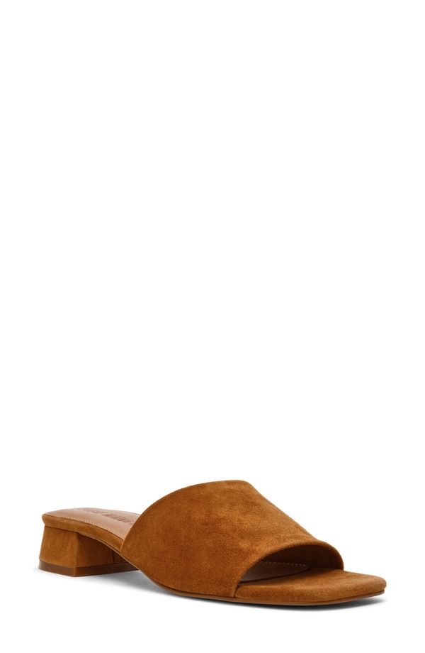 スティーブ マデン レディース シューズ ヒール サンダル Steve Madden Montgomery Block Heel Sandal Chestnut Suede