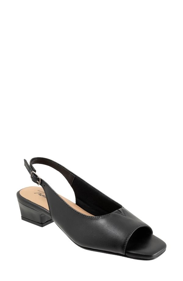 トロッターズ レディース シューズ ヒール サンダル Trotters Dawn Slingback Sandal Black ブラック