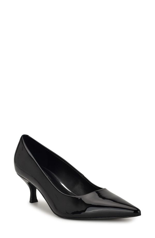 ナインウェスト レディース シューズ ヒール Nine West Sisko Pointed Toe Kitten Heel Pump Black ブラック