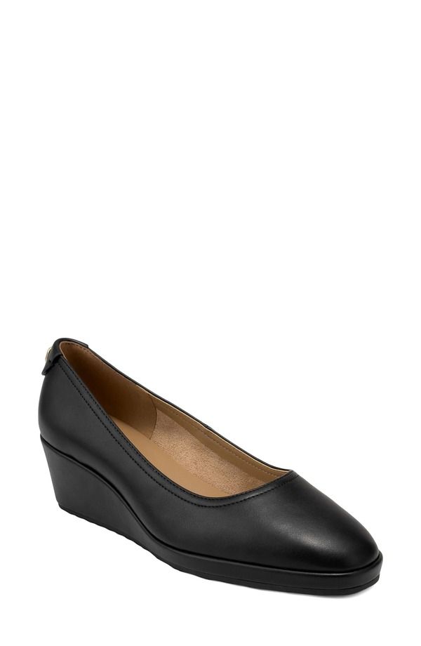 エアロソールズ レディース シューズ ヒール Aerosoles Roma Wedge Pump Black Black ブラック