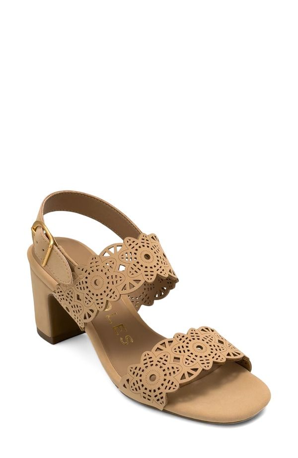 エアロソールズ レディース シューズ ヒール サンダル Aerosoles Glen Slingback Sandal Beige Bisque Perfaux Nubuck ベージュ