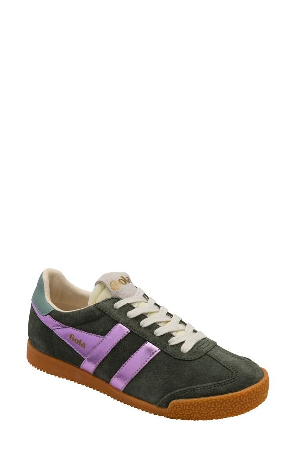 ゴラ レディース シューズ スニーカー Gola Elan Glitz Sneaker Darkhaki Lilac Green Mist グリーン