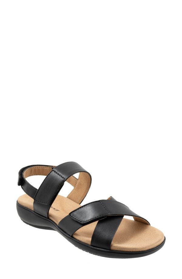 トロッターズ レディース シューズ ヒール サンダル Trotters River Slingback Sandal Black ブラック
