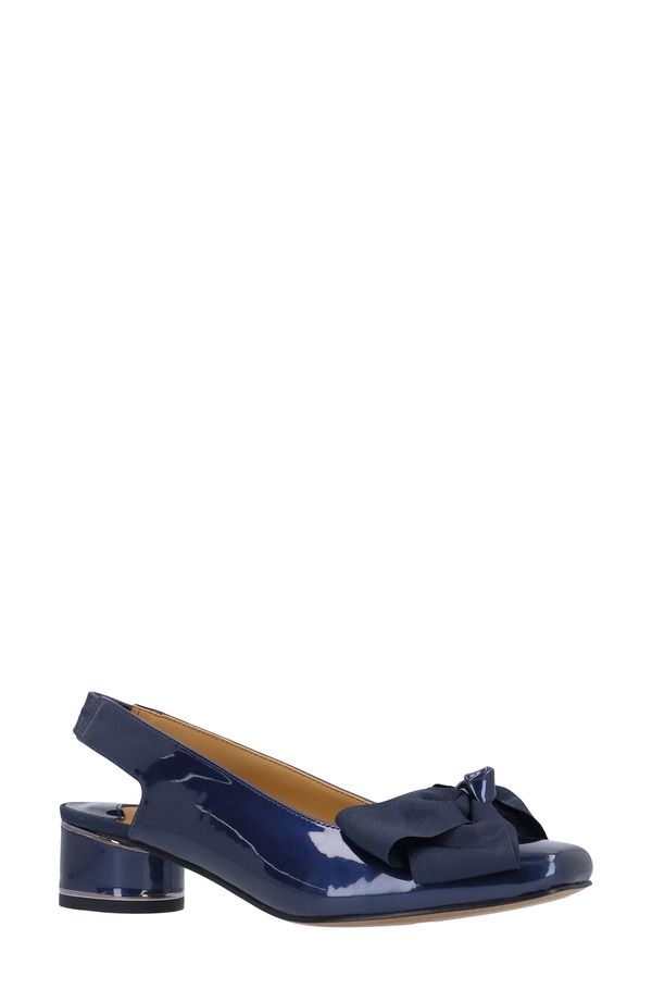 ジェイレニー レディース シューズ ヒール J Rene Lazule Slingback Pump Navy ネイビー