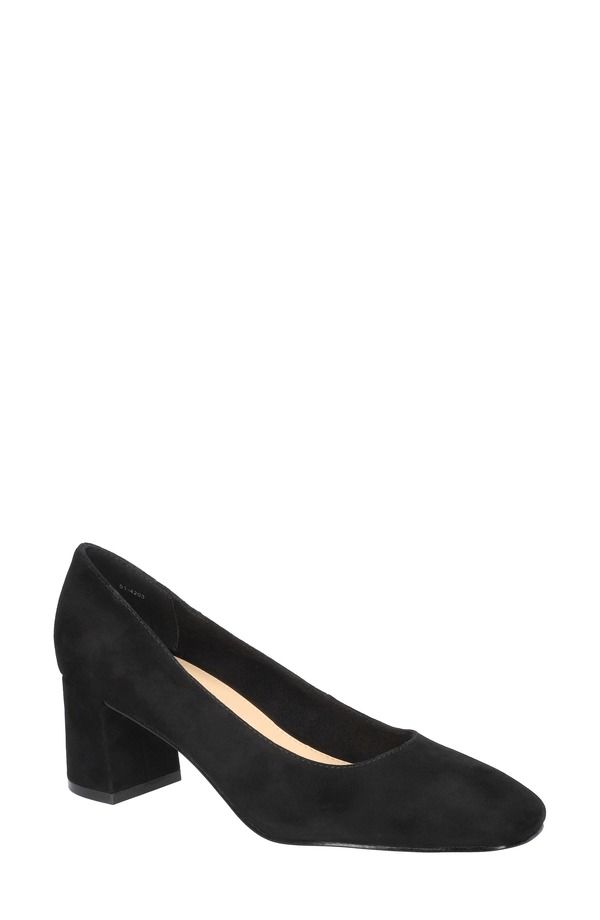 ベラヴィータ レディース シューズ ヒール Bella Vita Jillian Square Toe Pump Blackidsuede Leather ブラック