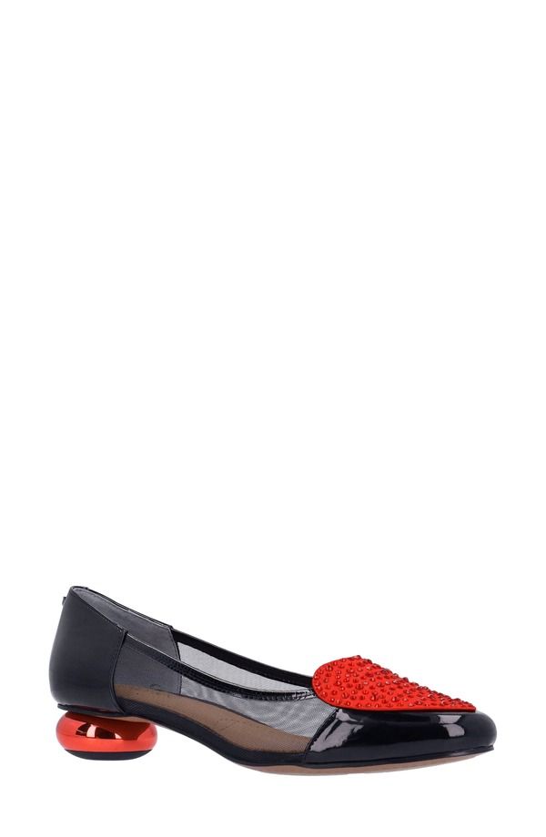 ジェイレニー レディース シューズ ヒール J Rene Jooliete Almond Toe Pump Black Red ブラック