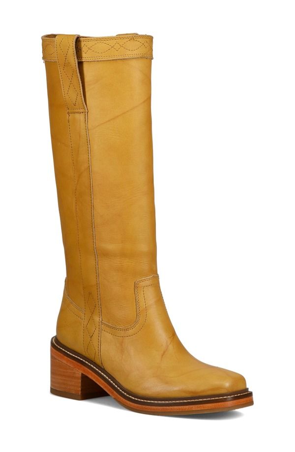 フライ レディース シューズ ブーツ・レインブーツ ヒール Frye Kate Block Heel Boot Banana