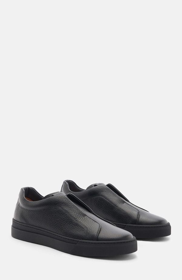 スカロッソ メンズ シューズ スニーカー SCAROSSO Luca Sneakers Black Calf ブラック
