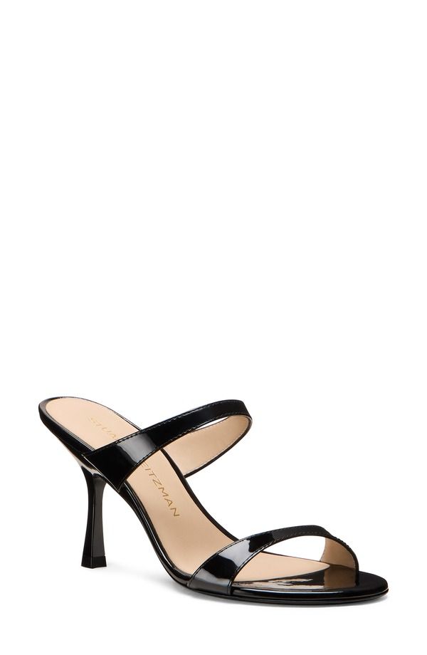 スチュアート ワイツマン レディース シューズ ヒール サンダル Stuart Weitzmanudist Sandal Black Patent ブラック