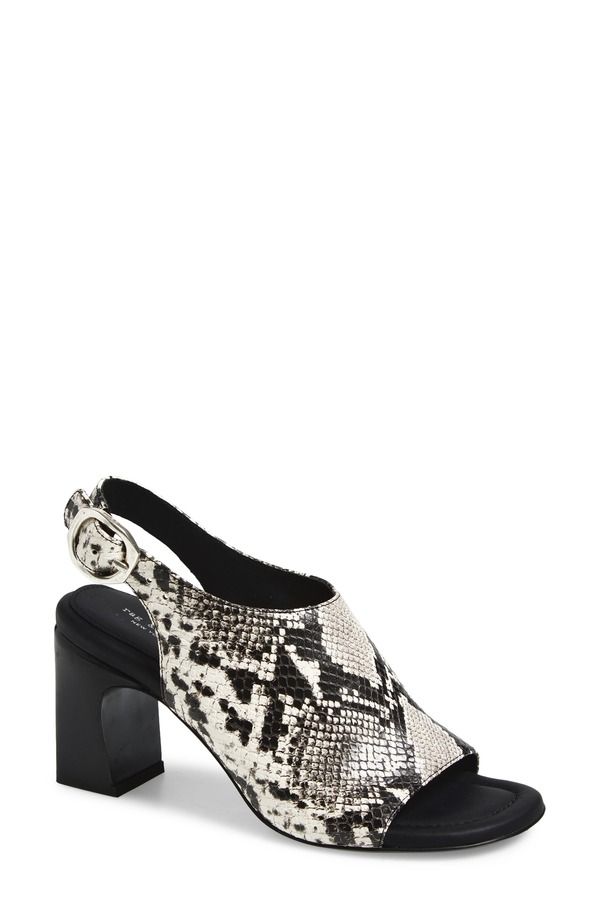ラグアンドボーン レディース シューズ ヒール サンダル rag bone Gigi Slingback Sandal Black White Snake ホワイト