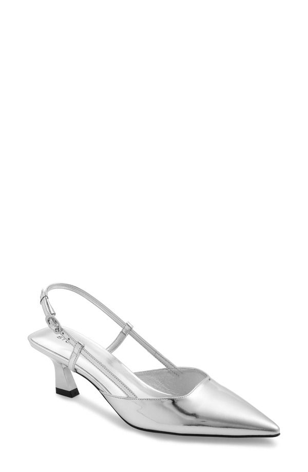 スチュアート ワイツマン レディース シューズ ヒール Stuart Weitzman Vinnie 50 Slingback Pump Silver シルバー