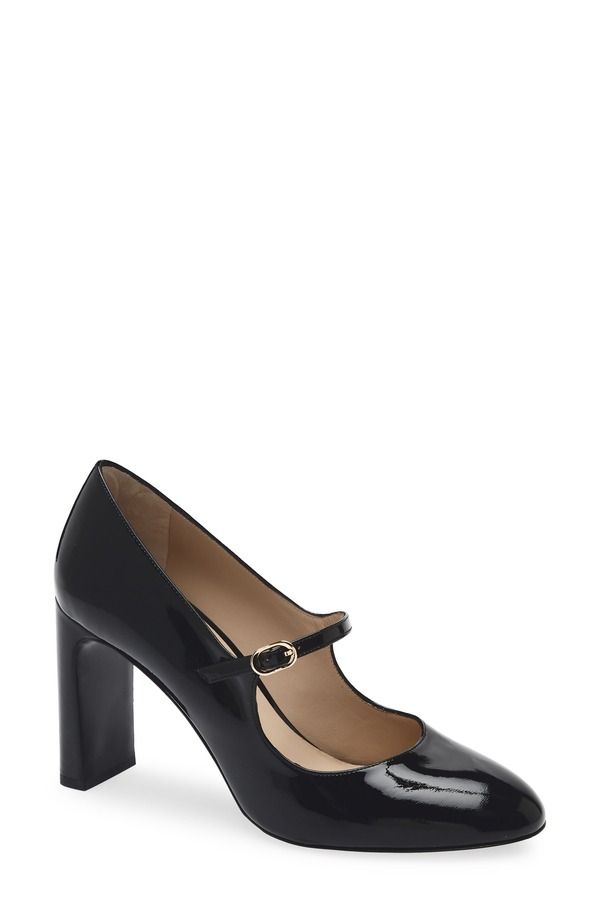 スチュアート ワイツマン レディース シューズ ヒール Stuart Weitzman Babette Mary Jane 85 Pump Black ブラック