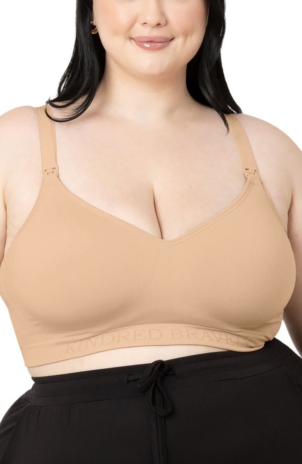 キンドリッド ブレイブリー レディース トップス Tシャツ マタニティ Kindred Bravely Busty Sublime Contour Maternity Nursing Bra Sizing Available from EI Cup Beige