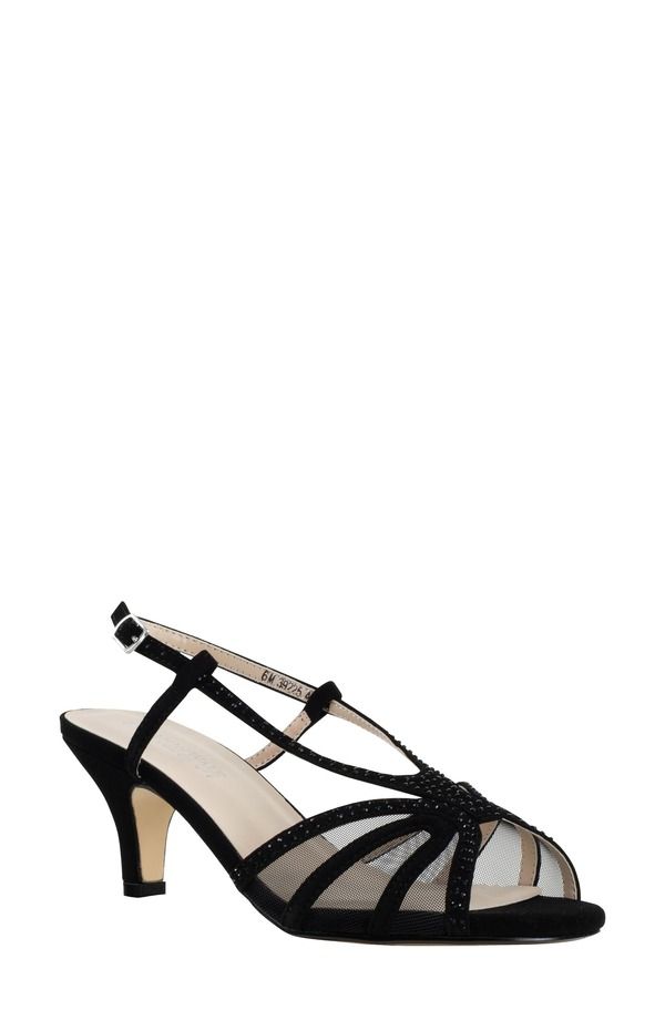 タッチアップ レディース シューズ ヒール サンダル Touch Ups Clara Strappy Sandal Black ブラック