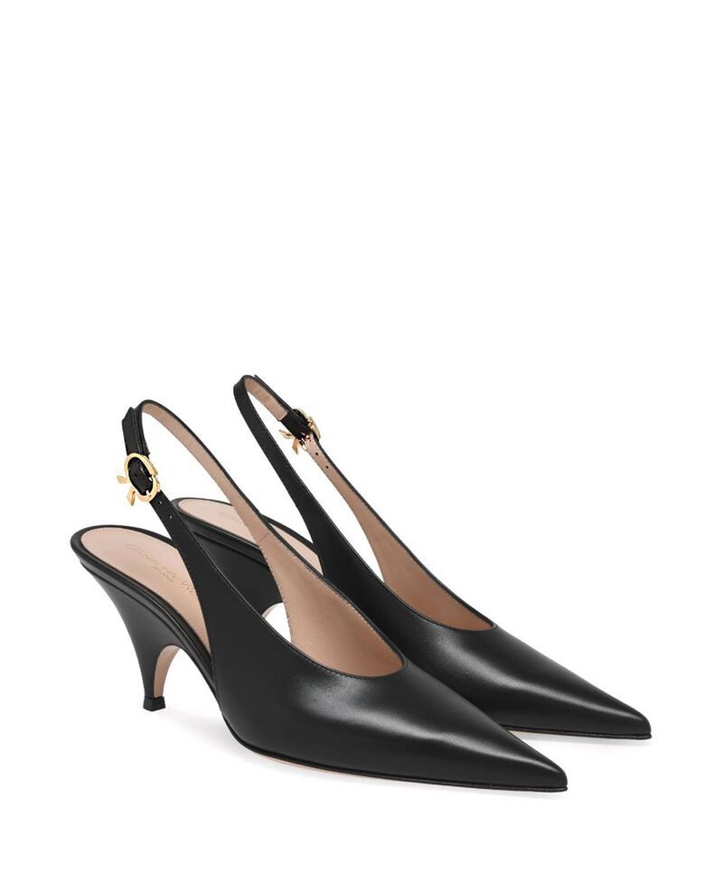 ジャンヴィト ロッシ レディース シューズ パンプス Gianvito Rossi Womensofia Sling 70 Pumps Black Calf Leather ブラック