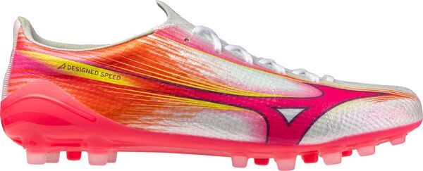 ミズノ レディース シューズ スニーカー Mizuno Alpha III Elite AG Soccer Cleats PinkWhite ホワイト