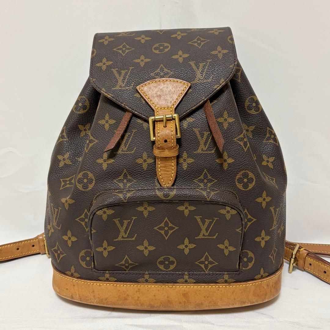 Louis Vuitton ルイヴィトン モンスリMM バックパック モノグラム リュック PVC レザー M51136