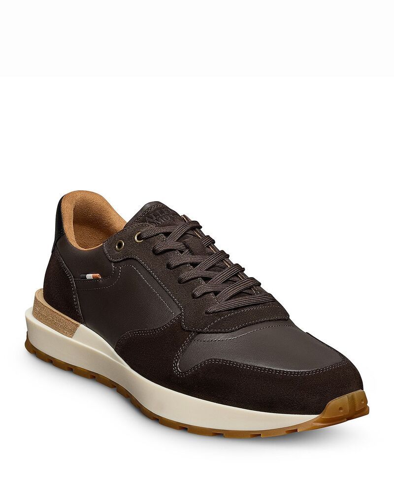 アレン エドモンズ メンズ シューズ スニーカー レザー Allen Edmonds Mens Lionelow Top Leather Sneakers Dark Brown ブラウン