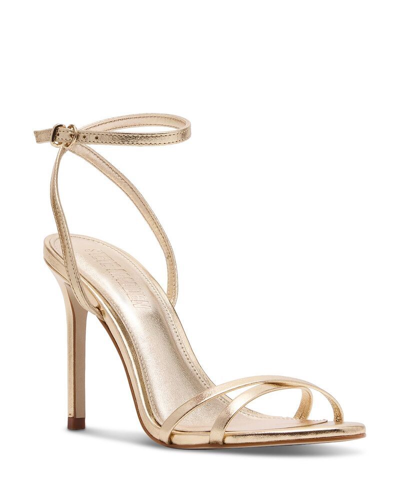 スティーブ マデン レディース シューズ サンダル STEVE MADDEN Womens Jypsey Sandals Gold Leather ゴールド