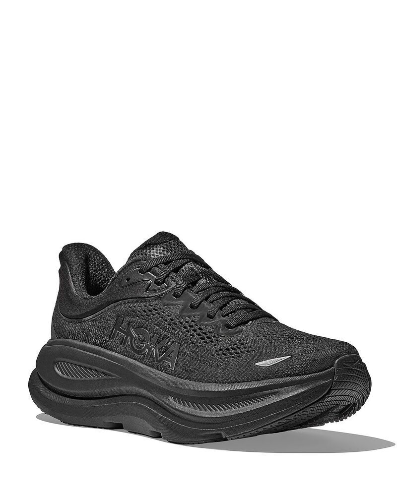 ホカオネオネ メンズ シューズ スニーカー レース HOKA Mens Bondi 9 Lace Up Running Sneakers Black ブラック